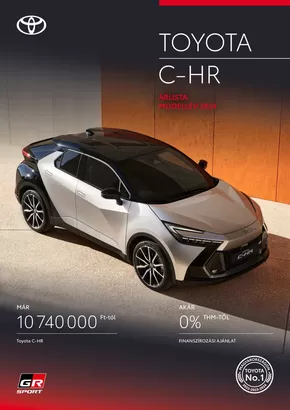 Toyota katalógus | arlista CH R | 2025-10-14T00:00:00.000Z - 2025-10-28T00:00:00.000Z