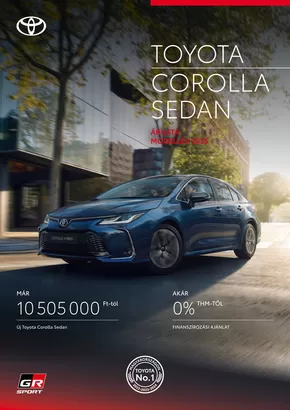 Toyota katalógus | arlista corolla sedan 2025 | 2025-10-14T00:00:00.000Z - 2025-10-28T00:00:00.000Z