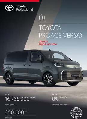 Toyota katalógus | arlista uj proace verso | 2025-10-14T00:00:00.000Z - 2025-10-28T00:00:00.000Z