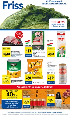 Tesco katalógus, Pálháza | Aktuális akciók és ajánlatok | 2025-10-21T00:00:00.000Z - 2025-10-29T00:00:00.000Z