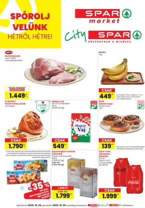 Spar katalógus, Ajka | Kedvezmények és akciók | 2025-10-19T00:00:00.000Z - 2025-11-02T00:00:00.000Z