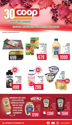 Coop katalógus, Tiszakécske | Coop regionális szórólap október 4. hét - Mecsek | 2025-10-24T00:00:00.000Z - 2025-10-29T00:00:00.000Z