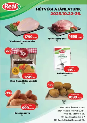 Real katalógus, Kiskőrös | Bevásárló hétvége Pest | 2025-10-21T00:00:00.000Z - 2025-11-04T00:00:00.000Z