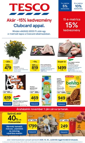 Tesco katalógus, Komló | Vonzó különleges ajánlatok mindenki számára | 2025-10-30T00:00:00.000Z - 2025-11-05T00:00:00.000Z