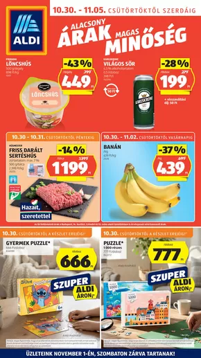 Következő heti ALDI akciós újság