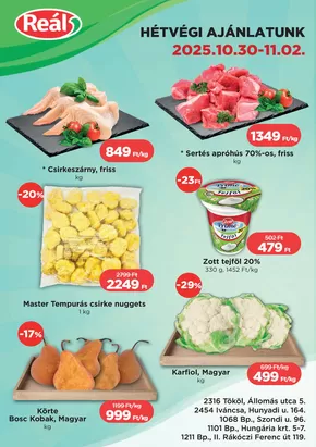 Real katalógus, Biharkeresztes | Bevásárló hétvége Pest | 2025-10-28T00:00:00.000Z - 2025-11-11T00:00:00.000Z
