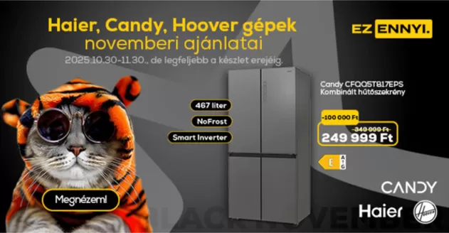 Euronics katalógus, Budapest | Takarítson meg most ajánlatainkkal | 2025-10-30T00:00:00.000Z - 2025-11-13T00:00:00.000Z