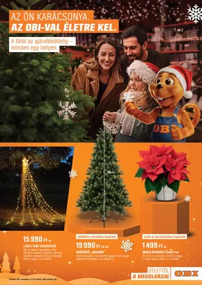 Obi katalógus, Érd | AZ ÖN KARÁCSONYA. AZ OBI-VAL ÉLETRE KEL. | 2025-11-04T00:00:00.000Z - 2025-11-30T00:00:00.000Z