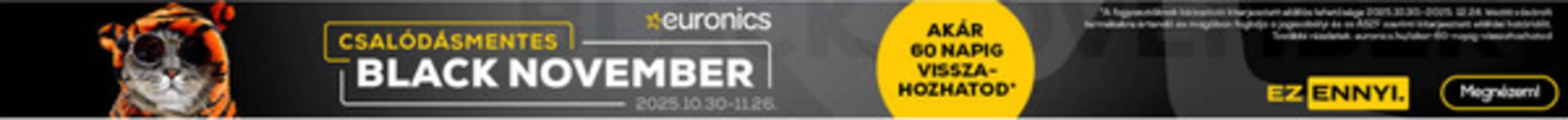 Euronics katalógus, Budapest | Exkluzív akciók | 2025-10-30T00:00:00.000Z - 2025-11-26T00:00:00.000Z