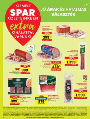 Spar katalógus, Esztergom | Vonzó különleges ajánlatok mindenki számára | 2025-11-08T00:00:00.000Z - 2025-11-22T00:00:00.000Z
