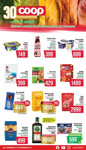Coop katalógus, Gyöngyös | Aktuális különleges akciók | 2025-11-13T00:00:00.000Z - 2025-11-19T00:00:00.000Z