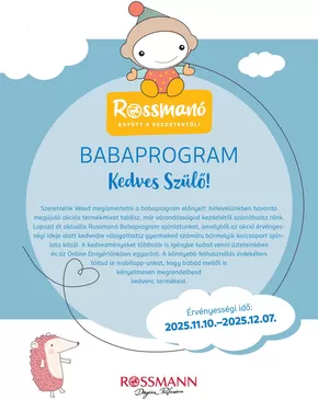 Rossmann katalógus, Székesfehérvár | Rossmann Baba | 2025-11-10T00:00:00.000Z - 2025-12-07T00:00:00.000Z