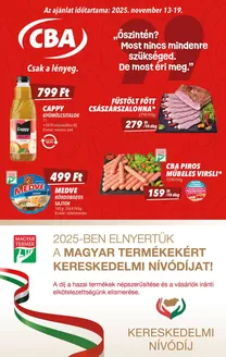 CBA katalógus, Miskolc | Aktuális ajánlatok és akciók | 2025-11-13T00:00:00.000Z - 2025-11-19T00:00:00.000Z