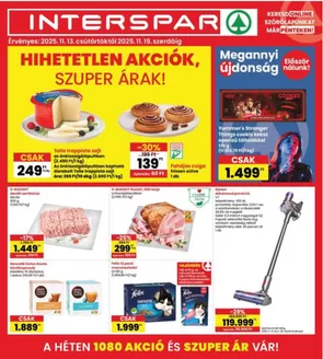 Interspar katalógus, Miskolc | INTERSPAR | 2025-11-13T00:00:00.000Z - 2025-11-19T00:00:00.000Z