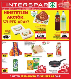 Interspar katalógus, Isaszeg | Aktuális ajánlatok és akciók | 2025-11-20T00:00:00.000Z - 2025-11-26T00:00:00.000Z