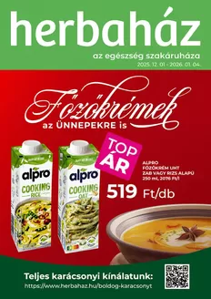Herbaház katalógus, Siklós | Fedezze fel a vonzó ajánlatokat | 2025-12-01T00:00:00.000Z - 2026-01-04T00:00:00.000Z