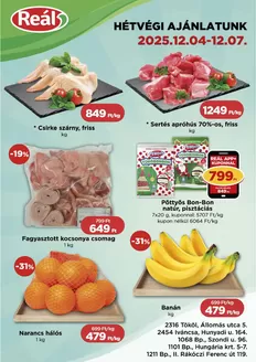 Real katalógus, Kiskunmajsa | Bevásárló hétvége Pest | 2025-12-04T00:00:00.000Z - 2025-12-07T00:00:00.000Z