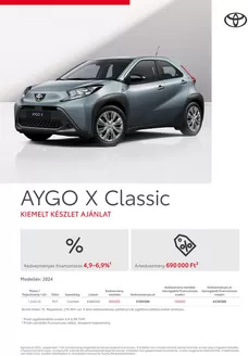 Toyota katalógus, Debrecen | Arlista aygo x akciok | 2025-12-13T00:00:00.000Z - 2025-12-27T00:00:00.000Z