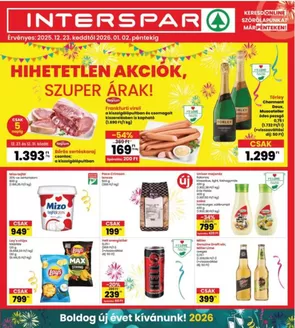 Interspar katalógus, Sarkad | INTERSPAR | 2025-12-23T00:00:00.000Z - 2026-01-02T00:00:00.000Z