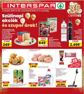 Interspar katalógus, Fehérgyarmat | INTERSPAR | 2026-01-08T00:00:00.000Z - 2026-01-14T00:00:00.000Z
