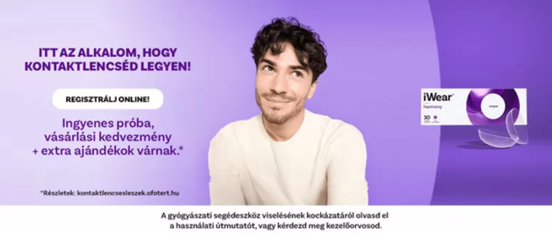 Ofotert katalógus, Székesfehérvár | Kontaktlencsés leszek | 2026-01-15T00:00:00.000Z - 2026-01-29T00:00:00.000Z