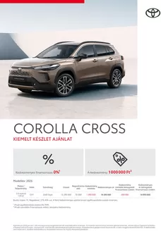 Toyota katalógus, Budakalász | Arlista corolla cross akciok | 2026-01-16T00:00:00.000Z - 2026-01-30T00:00:00.000Z