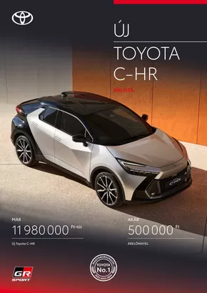 Toyota katalógus, Monor | Új Toyota C-HR Hybrid | 2025-02-24T00:00:00.000Z - 2026-02-24T00:00:00.000Z