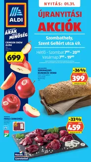 Aldi katalógus, Lőrinci | Aldi Üzletnyitás: Szombathely, | 2026-02-01T00:00:00.000Z - 2026-02-01T00:00:00.000Z