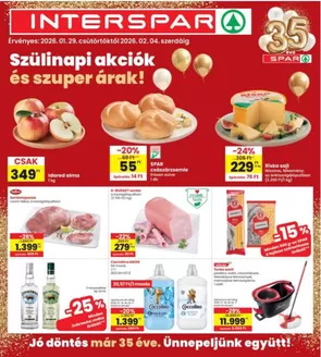 Interspar katalógus, Lőrinci | INTERSPAR | 2026-01-29T00:00:00.000Z - 2026-02-04T00:00:00.000Z