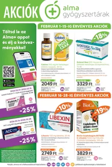 Alma Gyógyszertárak katalógus, Cegléd | 2026 . február | 2026-02-01T00:00:00.000Z - 2026-02-28T00:00:00.000Z