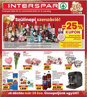 Interspar katalógus, Bátaszék | A legjobb ajánlataink Önnek | 2026-02-12T00:00:00.000Z - 2026-02-18T00:00:00.000Z