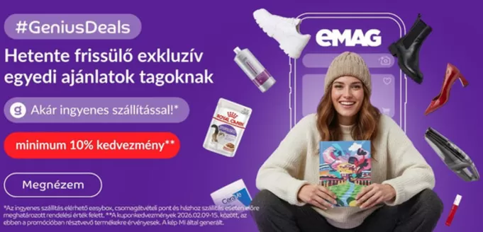 Emag katalógus, Pécs | Emag akciós | 2026-02-09T00:00:00.000Z - 2026-02-15T00:00:00.000Z