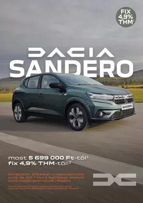 Dacia katalógus, Csorna | Dacia Sandero | 2025-01-01T00:00:00.000Z - 2025-12-31T00:00:00.000Z