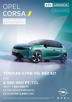 Opel katalógus, Budakalász | Opel Corsa Árlista letöltése MY26 készlet Árlista letöltése rendelés | 2026-02-14T00:00:00.000Z - 2027-02-14T00:00:00.000Z