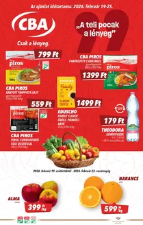 CBA katalógus, Kecskemét | Csúcsajánlatok és kedvezmények | 2026-02-19T00:00:00.000Z - 2026-02-25T00:00:00.000Z