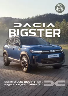 Dacia katalógus, Miskolc | Dacia Bigster Árlista letöltése | 2026-02-16T00:00:00.000Z - 2026-03-02T00:00:00.000Z