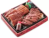 【9】特上うな重と牛ステーキ重