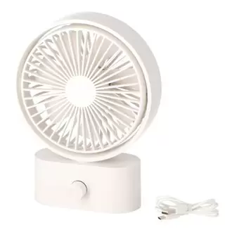 PortTech　ＵＳＢ充電首振卓上扇　Ｆ４５‐ＷＨ　ホワイト