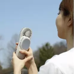 【ペルチェ】スライドクールファン グレージュ 扇風機