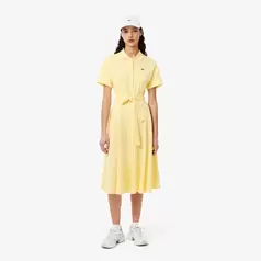 鹿の子地シャツドレス