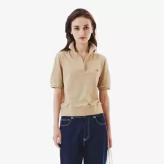 スキッパーネックポロシャツ