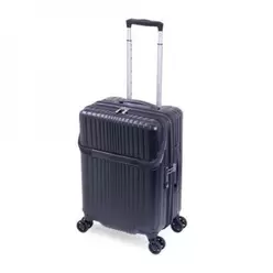 小型キャリーケース 容量37L 高さ53cm ファスナーキャリーケース 6000TPシリーズ マットブラック