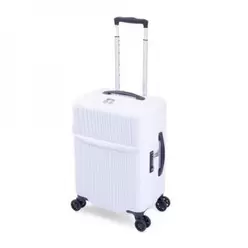 小型キャリーケース 容量37L 高さ53cm ファスナーキャリーケース 6000TPシリーズ ホワイト