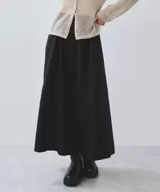【WEB限定】フロントボタンフレアスカート