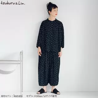 レディース　ドット柄ブラウス（tsukuru&Lin.）