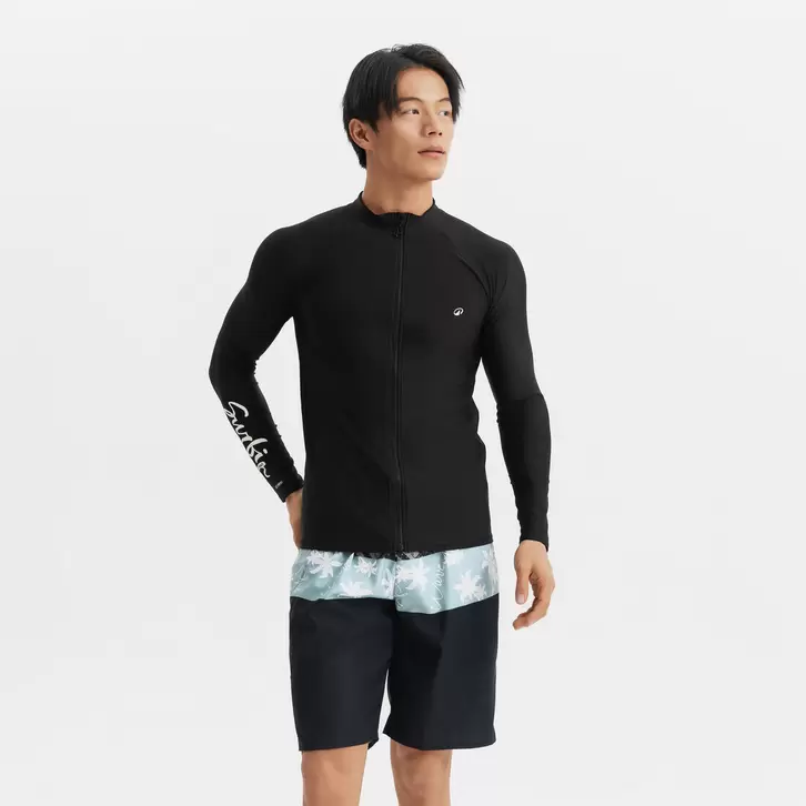 OLAIAN(オライアン) サーフィン 長袖Tシャツ UVカット ファスナー付き 500 メンズ