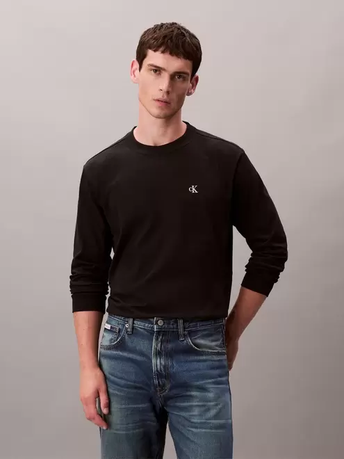 ロングTシャツ - ロングスリーブイージーモノグラムTシャツ