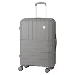 中型キャリーケース 容量62L 高さ59cm 軽量ファスナーキャリーケース グレー