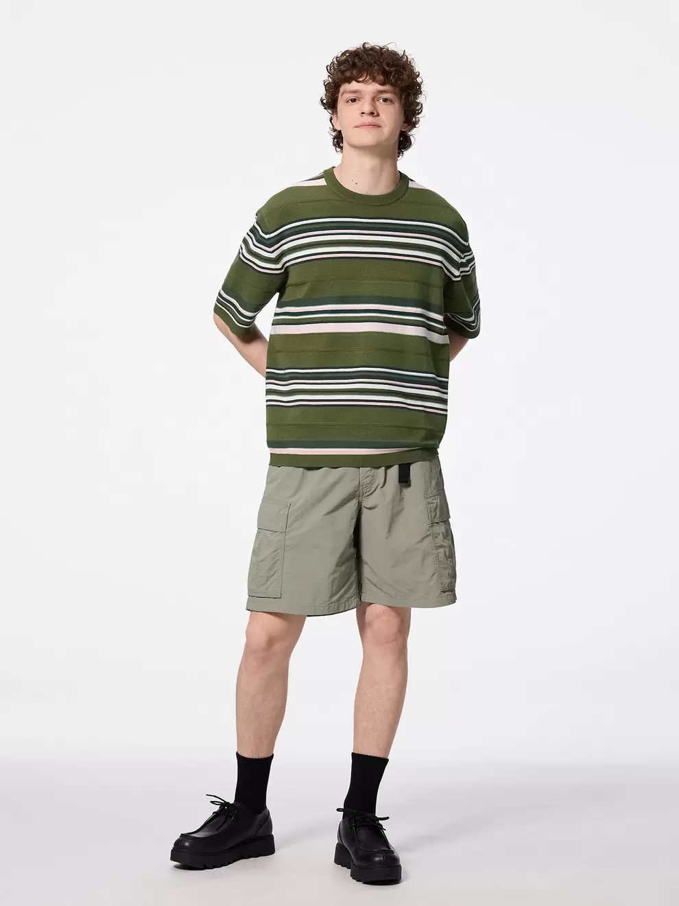 ナイロンカーゴハーフパンツ