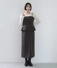 ビスチェドッキングライクキャミワンピース